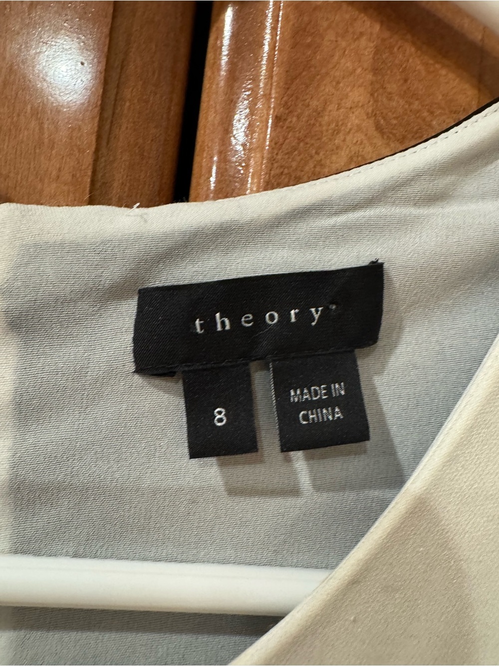 Theory Black and White Vertical Colorblock Mini Dress - Picture 5 of 5